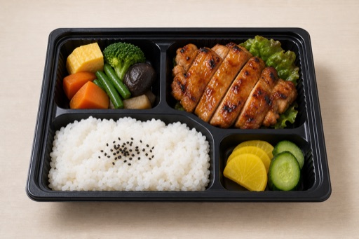 Photorealistic Japanese daily bento P08 food image by VDAMO