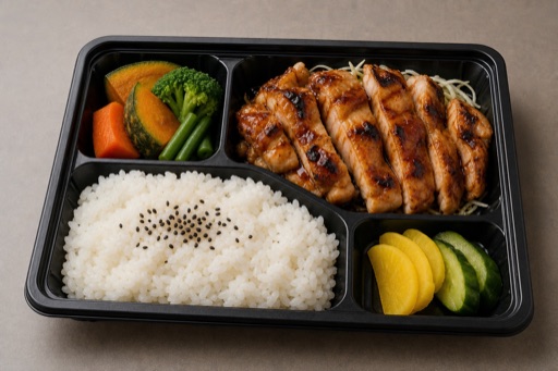 Photorealistic Japanese daily bento P08 food image by VDAMO