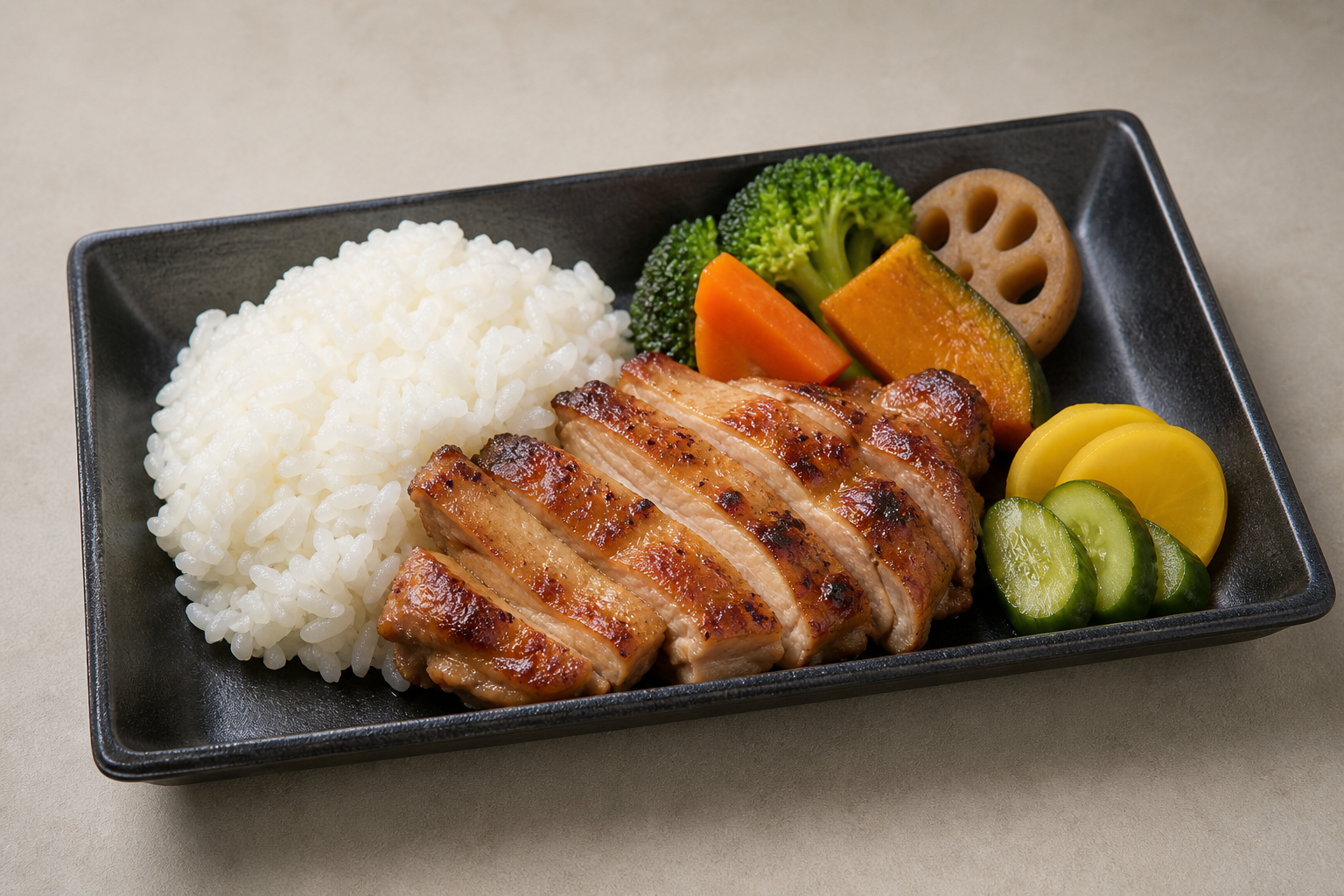 Photorealistic Japanese daily bento P02 food image by VDAMO