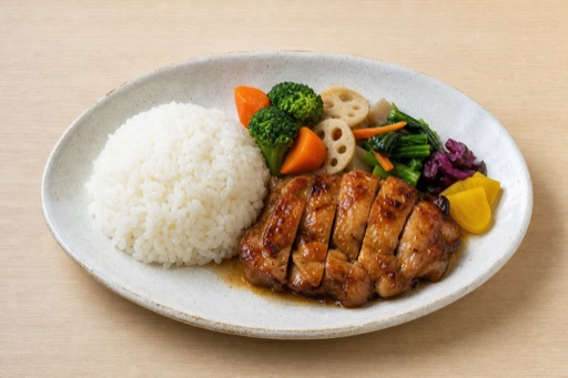 Photorealistic Japanese daily bento P03 food image by VDAMO