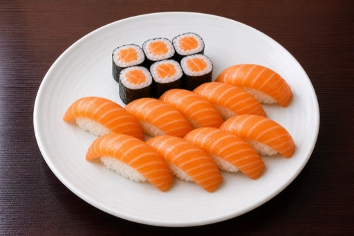 Salmon sushi food image by VDAMO