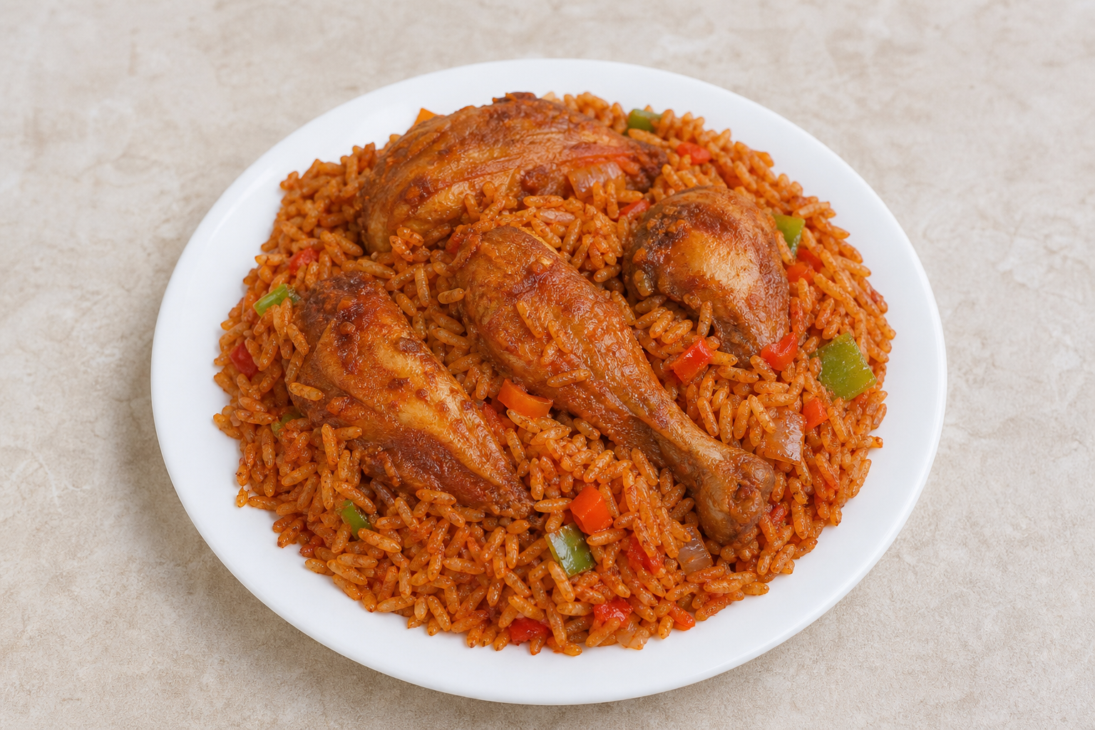 KE Jollof chicken plate african P09 — Kenya dish