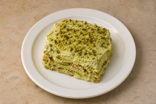 KR Pistachio dessert plate dessert P01 — South Korea dish