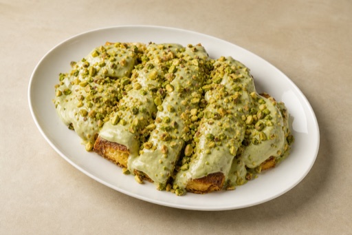 KR Pistachio dessert plate dessert P03 — South Korea dish