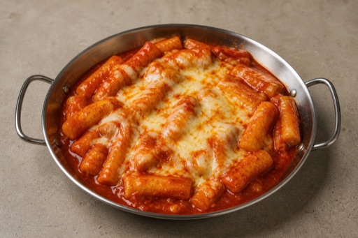 Photorealistic Cheese tteokbokki P05 food image by VDAMO