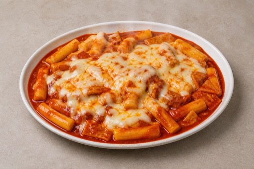 Photorealistic Cheese tteokbokki P03 food image by VDAMO
