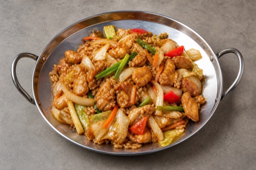KR Chef special plate street-food P05 — South Korea dish