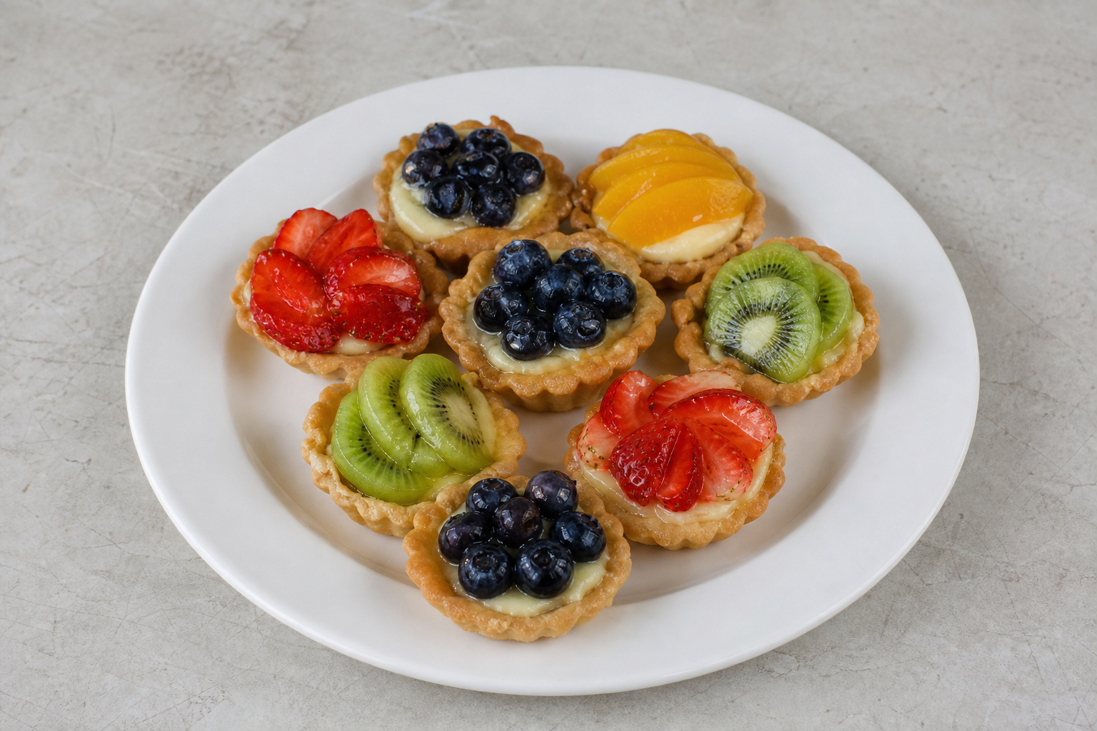 KZ Mini fruit tart bakery P01 — Kazakhstan dish