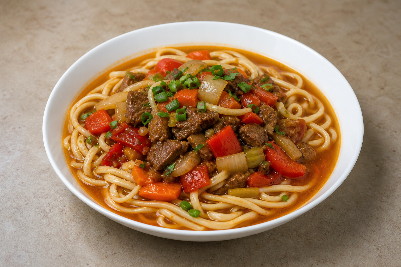 KZ Lagman noodle bowl central-asian P04 — Kazakhstan dish