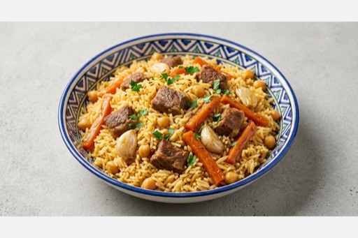 Photorealistic Kazakh plov P09 food image by VDAMO