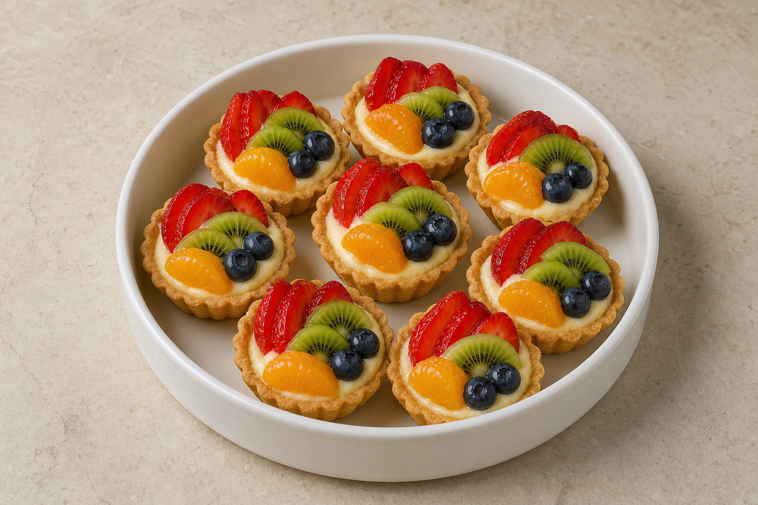 Photorealistic LB Mini fruit tart bakery P04 food image by VDAMO