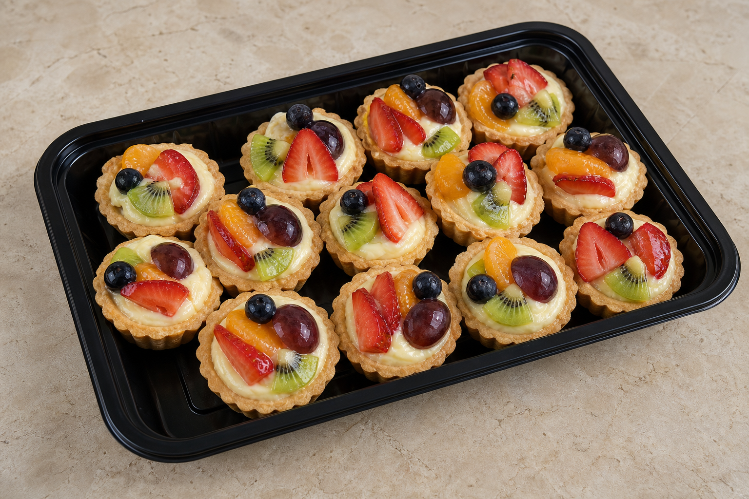 Photorealistic LB Mini fruit tart bakery P06 food image by VDAMO