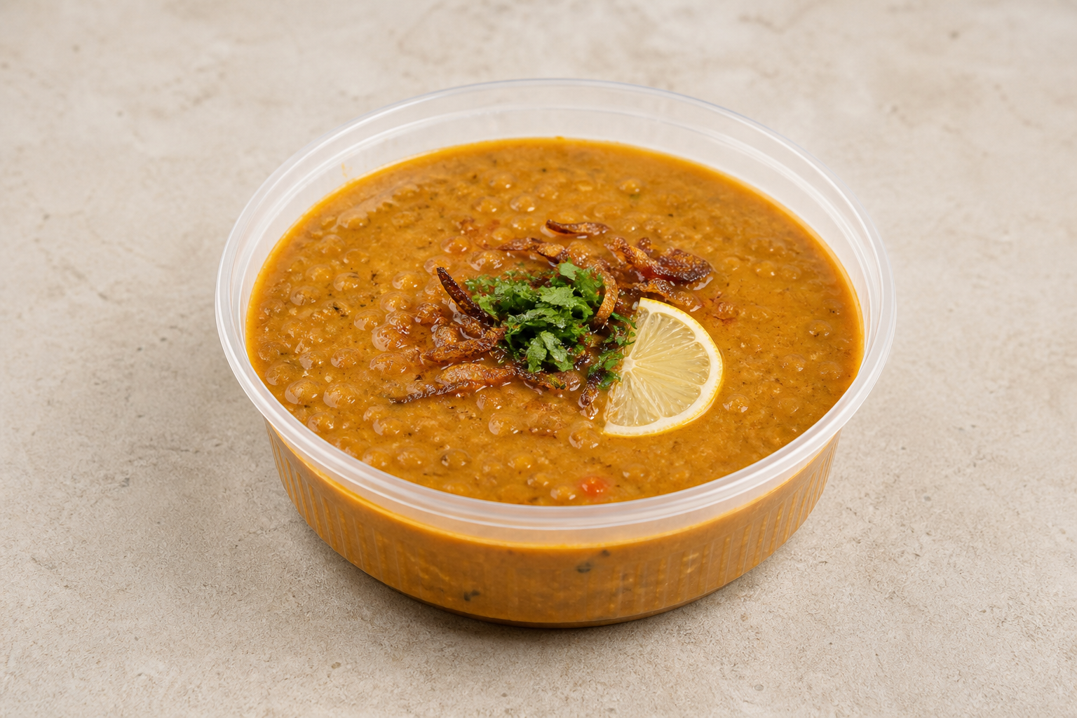 Photorealistic Middle Eastern lentil soup P07 food image by VDAMO