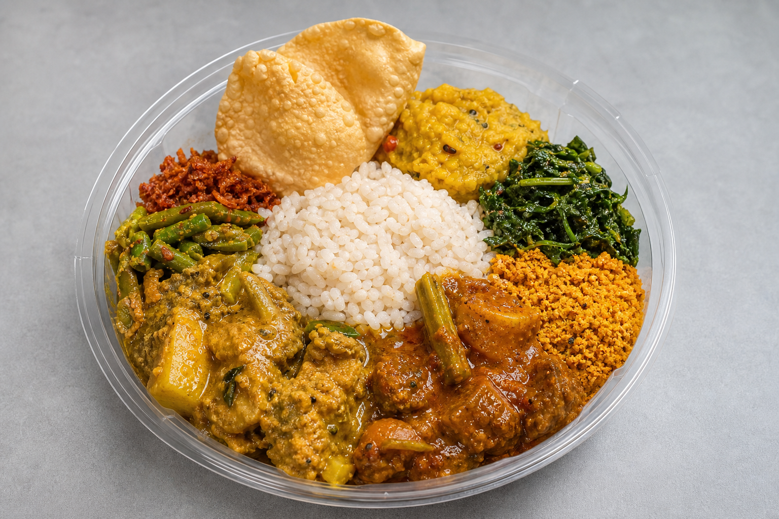 Sri Lankan curry plate P07 — dish