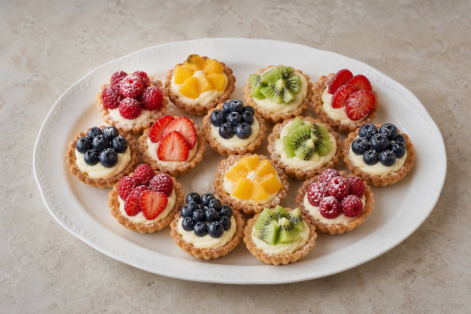 Photorealistic LT Mini fruit tart bakery P03 food image by VDAMO