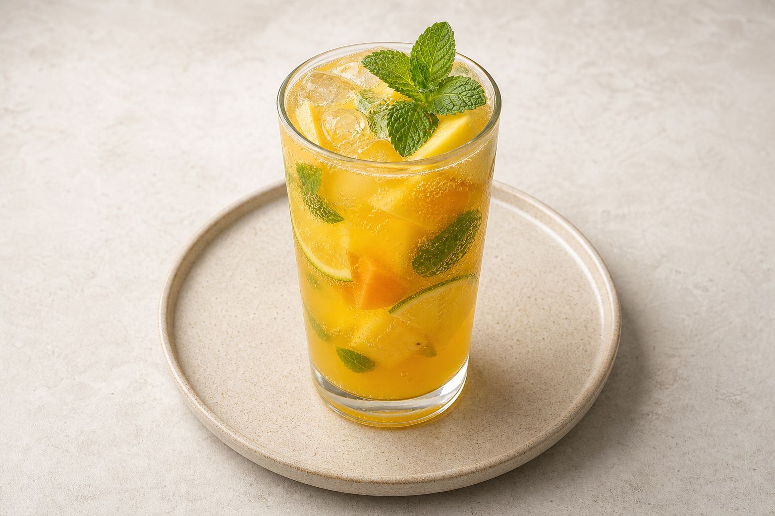 LT Tropical juice glass bar-drink P10 — Lithuania dish