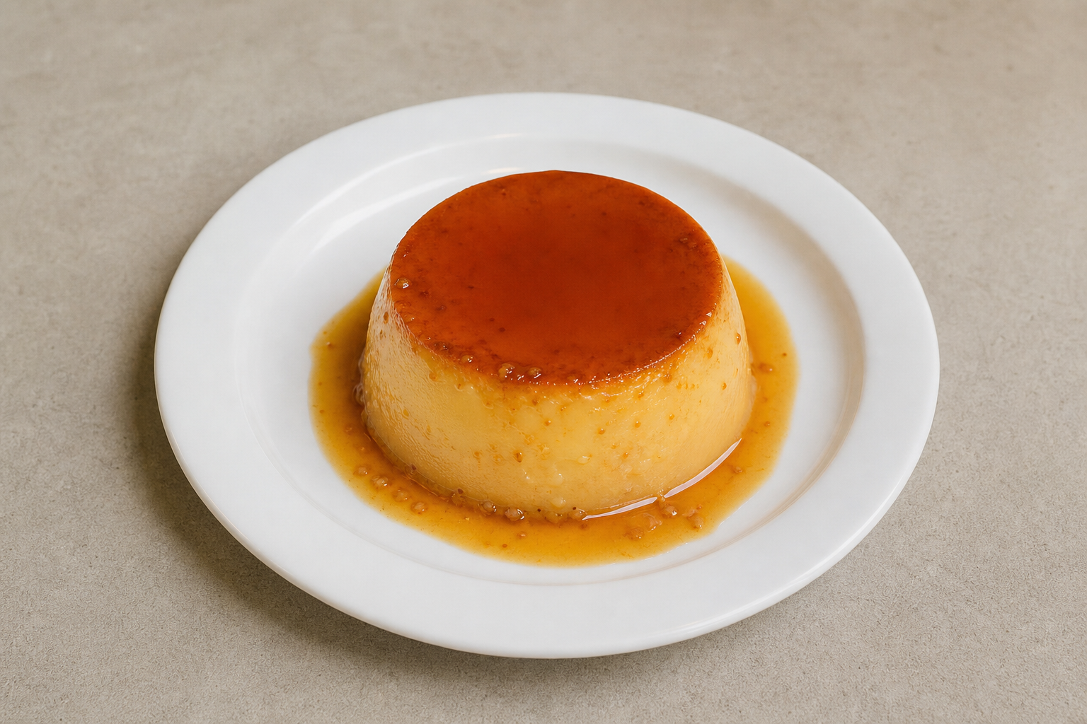 Photorealistic LT Caramel custard dessert P09 food image by VDAMO