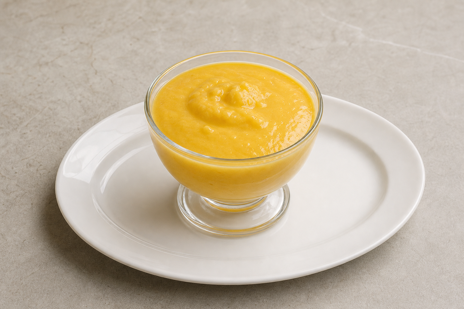 Photorealistic LT Mango pudding cup dessert P03 food image by VDAMO