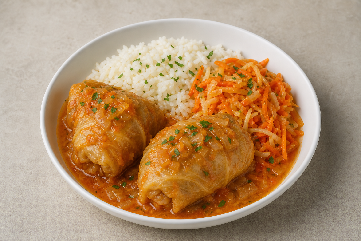 Photorealistic LT Cabbage roll plate eastern-european P04 food image by VDAMO