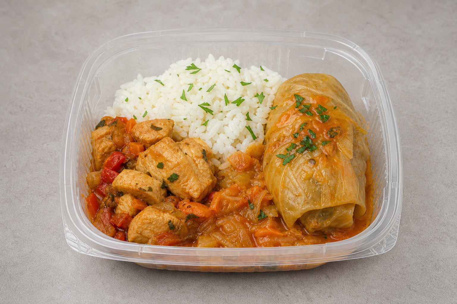 Photorealistic LT Cabbage roll plate eastern-european P07 food image by VDAMO