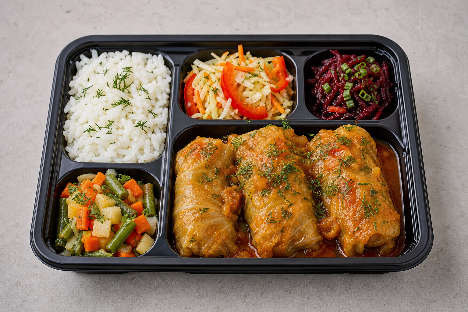 Photorealistic LT Cabbage roll plate eastern-european P08 food image by VDAMO