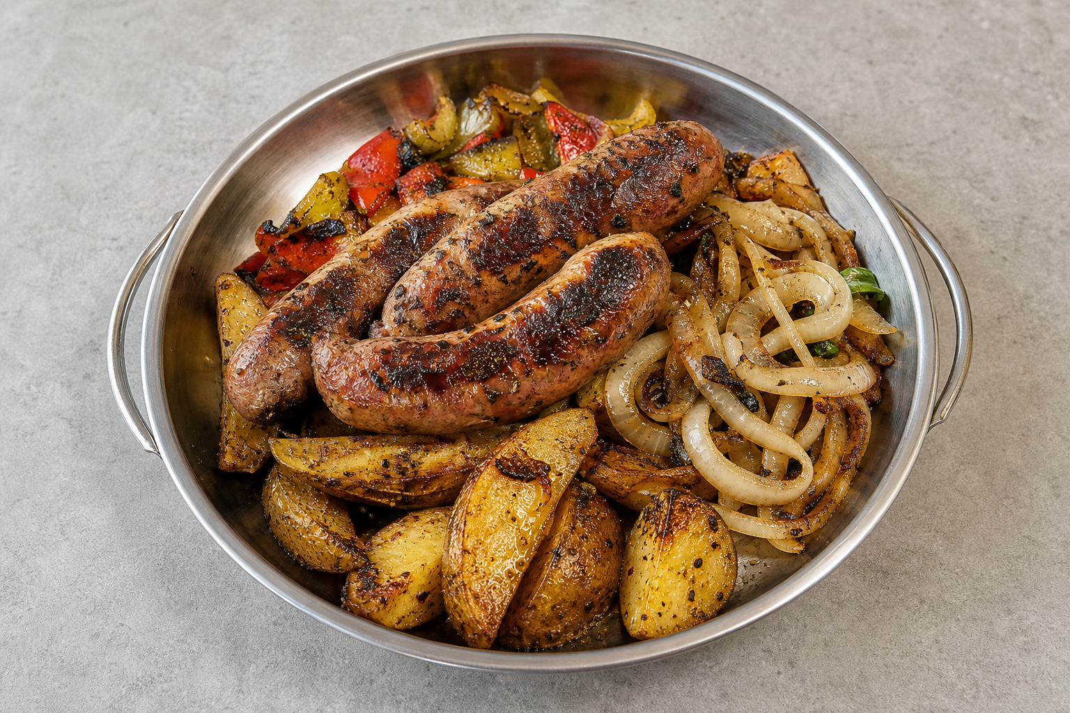 LT Grilled sausage meal eastern-european P05 — Lithuania dish