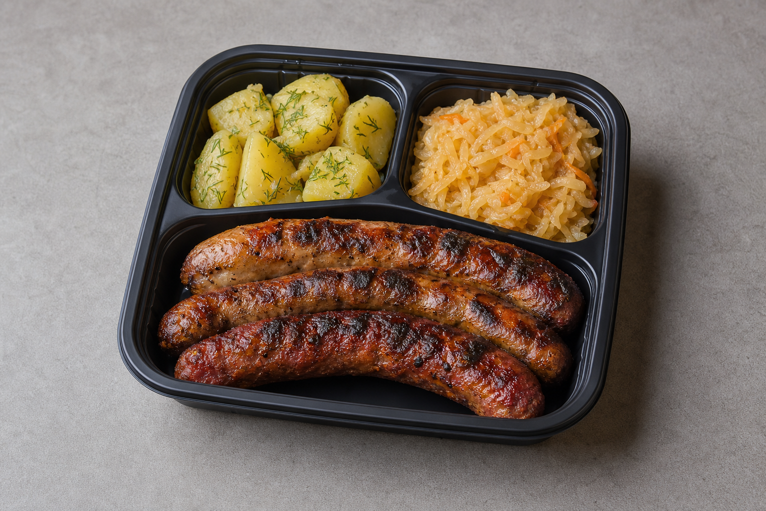 LT Grilled sausage meal eastern-european P08 — Lithuania dish