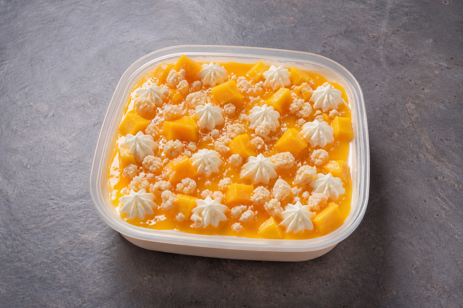 LV Mango pudding cup dessert P08 — Latvia dish