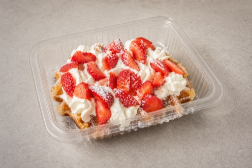 LV Strawberry cream waffle dessert P07 — Latvia dish