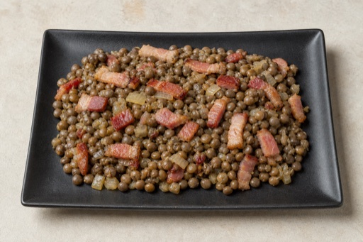 Photorealistic Grey peas with bacon P02 food image by VDAMO