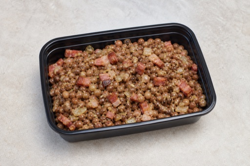 Photorealistic Grey peas with bacon P06 food image by VDAMO
