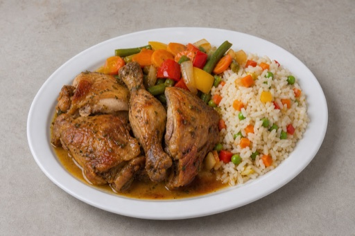 LV Roasted pork plate eastern-european P03 — Latvia dish