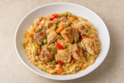 LV Roasted pork plate eastern-european P04 — Latvia dish