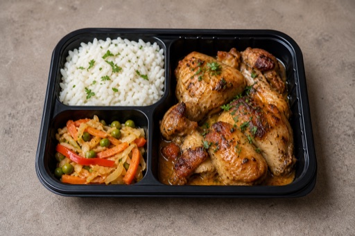 LV Roasted pork plate eastern-european P08 — Latvia dish