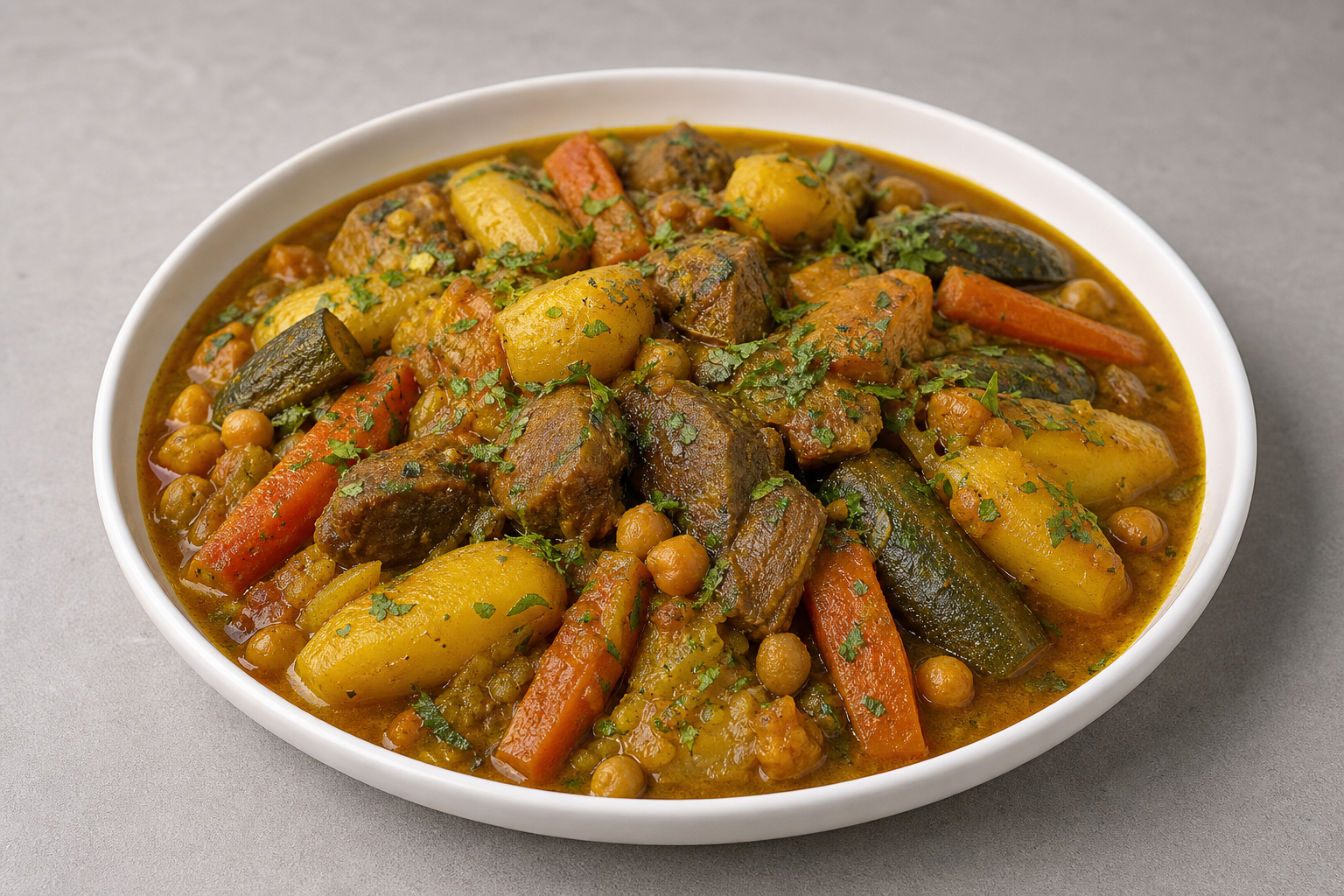 Photorealistic Moroccan tagine plate P04 food image by VDAMO