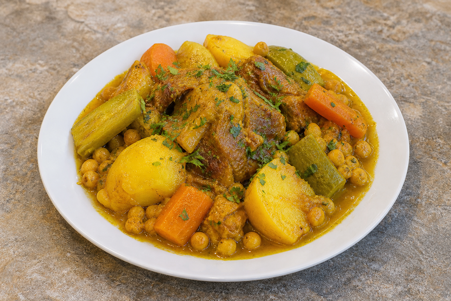 Photorealistic Moroccan tagine plate P09 food image by VDAMO