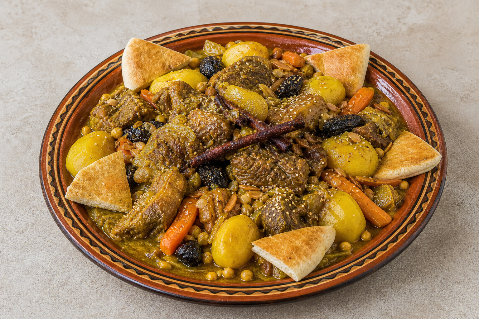 Photorealistic Moroccan tagine plate P10 food image by VDAMO