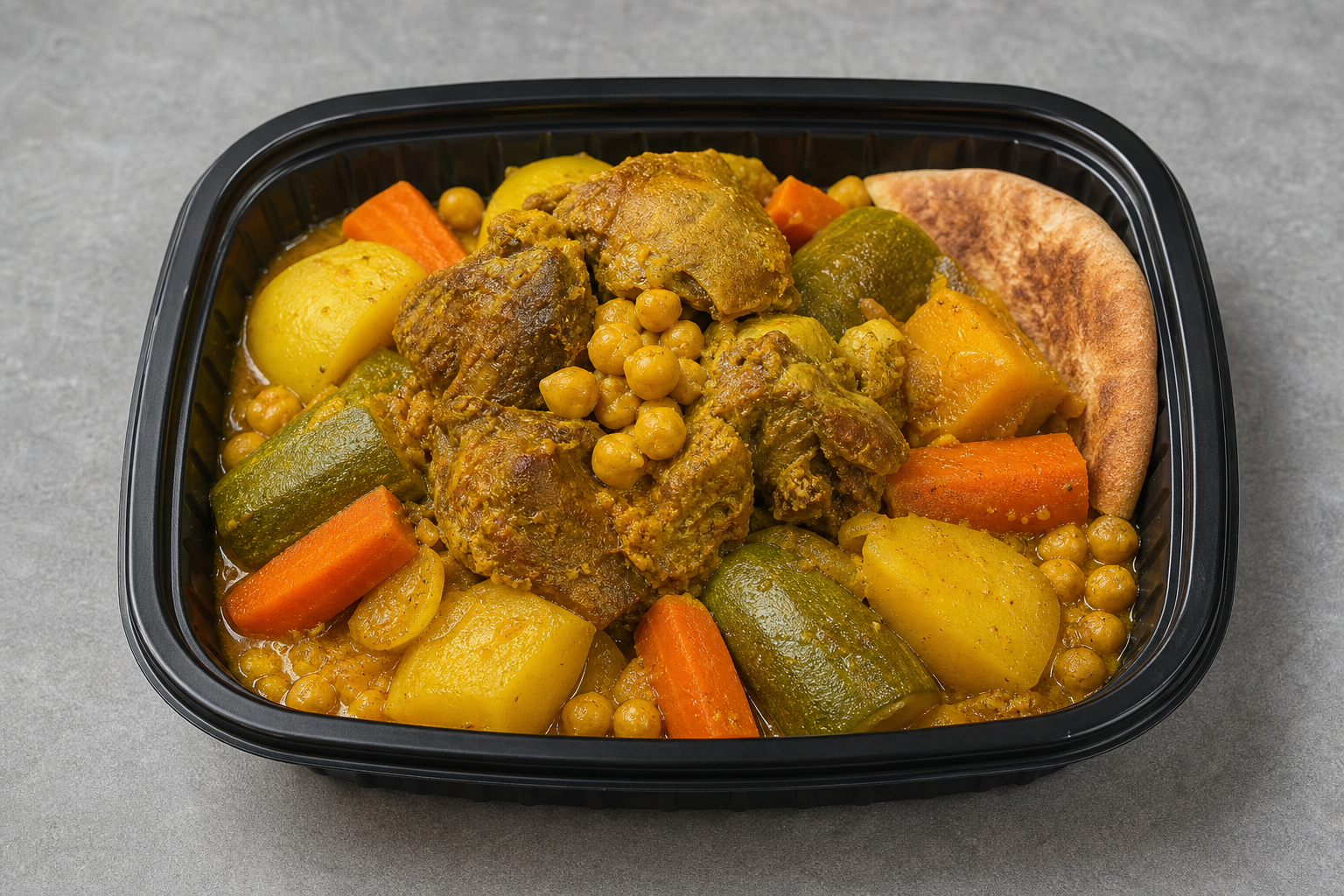 Photorealistic Moroccan tagine plate P06 food image by VDAMO