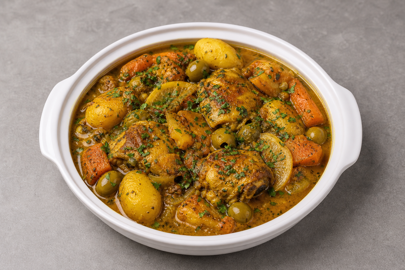 Moroccan tagine plate P04 — Morocco dish