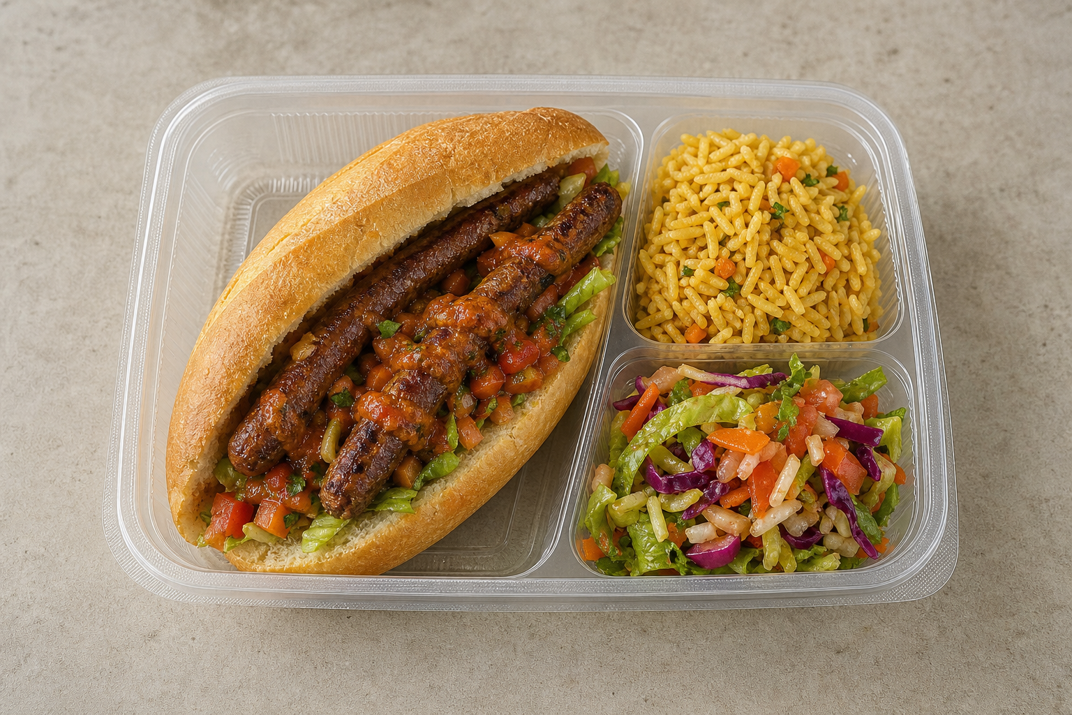 MA Merguez sandwich north-african P08 — Morocco dish