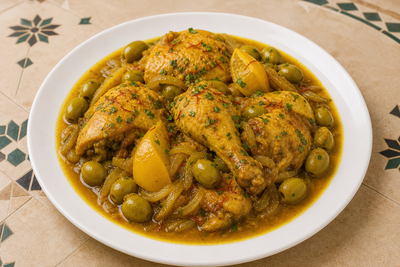 Moroccan chicken tagine