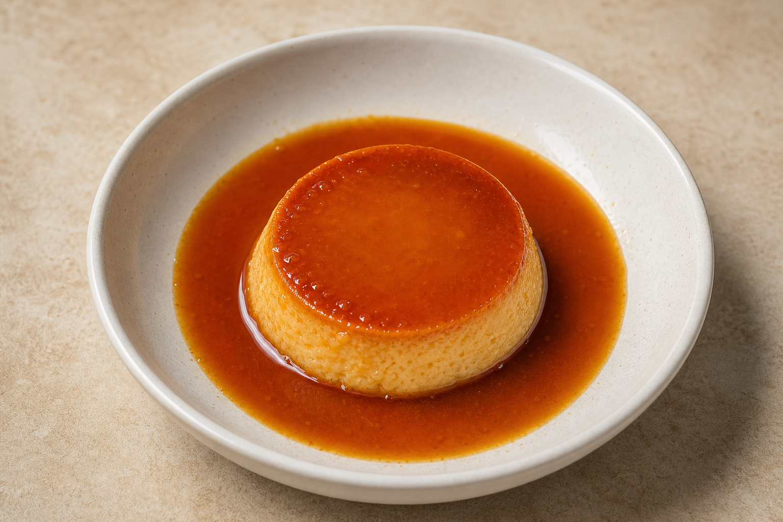 Photorealistic MX Caramel custard dessert P04 food image by VDAMO
