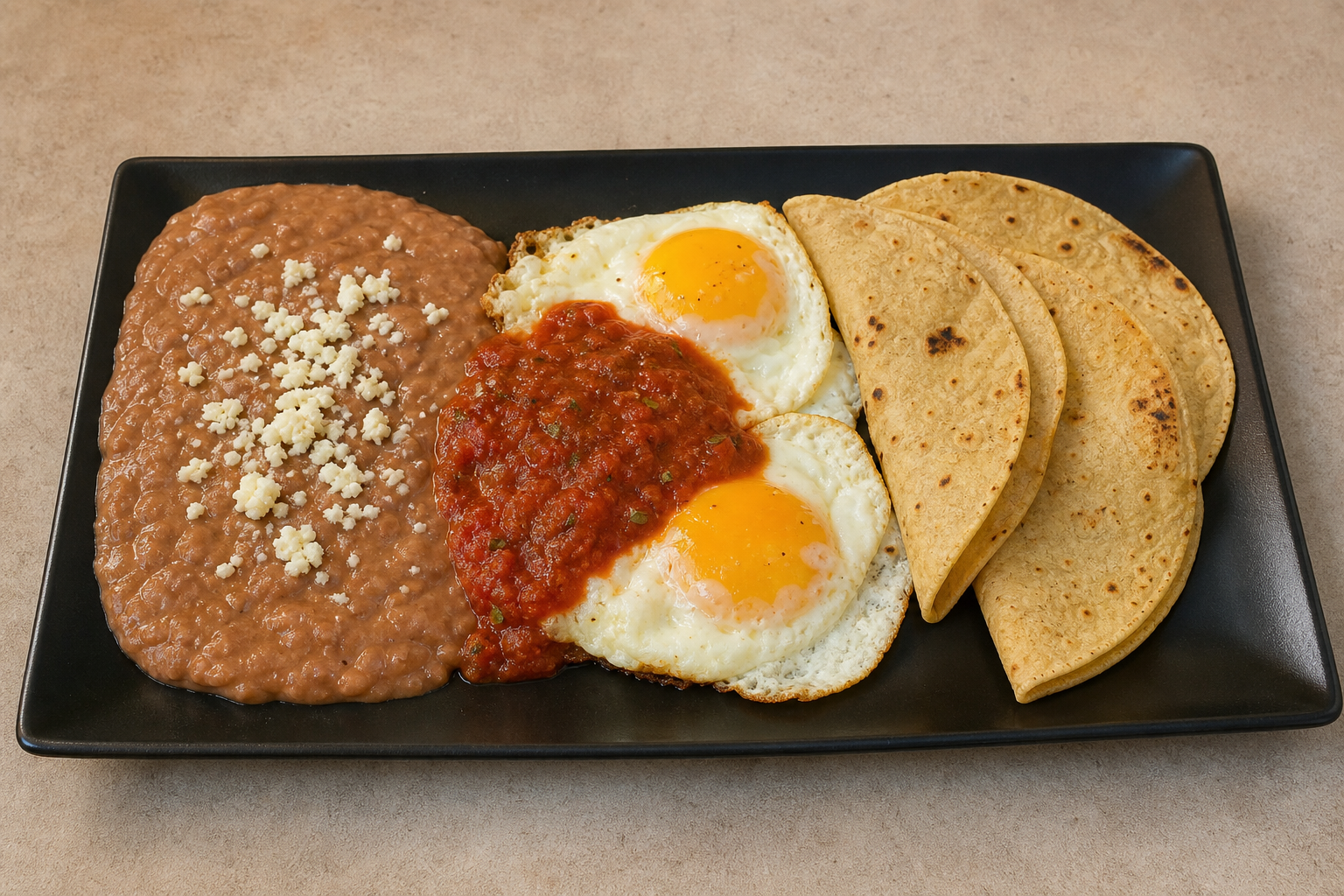 Photorealistic Mexican breakfast plate P02 food image by VDAMO