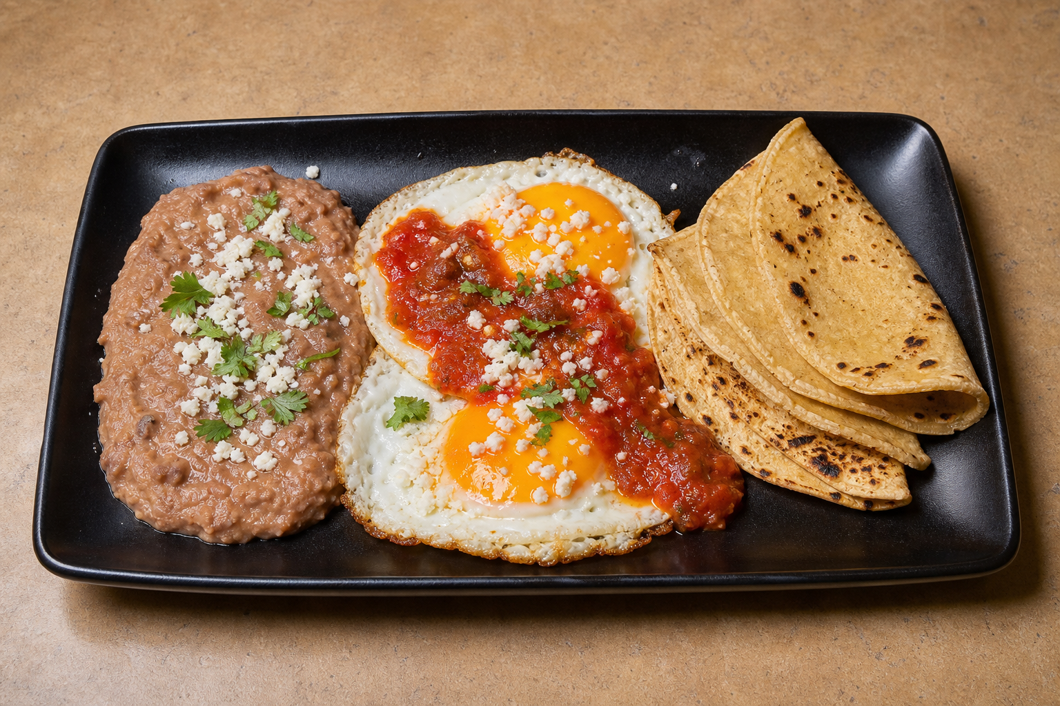 Photorealistic Mexican breakfast plate P02 food image by VDAMO
