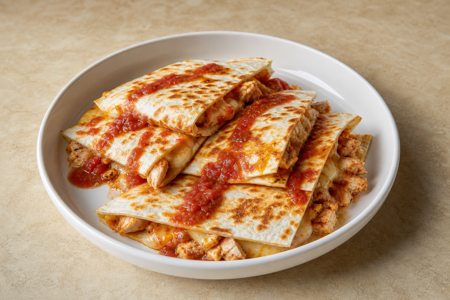Photorealistic Chicken quesadilla P04 food image by VDAMO