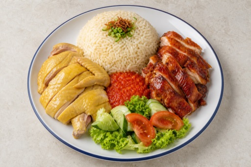 Photorealistic Malaysian chicken rice P10 food image by VDAMO