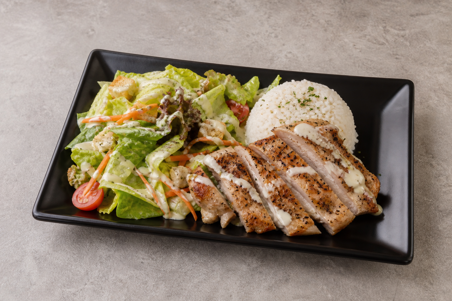 Photorealistic MY Caesar salad chicken western P02 food image by VDAMO
