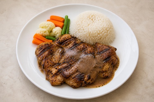 MY Grilled chicken steak western P01 — Malaysia dish