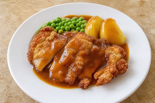 Hainanese chicken chop food image by VDAMO