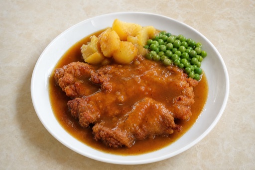 Photorealistic Hainanese chicken chop P04 food image by VDAMO